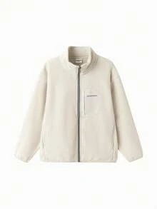 Balabala 2026 青少年男童春季防静电轻薄字母印花拉链休闲宽松外套