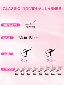 ARTSTAR 500pcs Bulk Handmade 6-20D D Curl Soft & Fluffy Mink Eyelash Extension Set - D - View 6