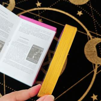 1 Box Large Romantic Oracle Cards, Card Size 11.5x8cm, 44pcs English Cards, Gold-Edged, With Instruction Booklet, Suitable For Tarot Oracle Card Enthusiasts, Beginners, Christmas & Birthday Gift