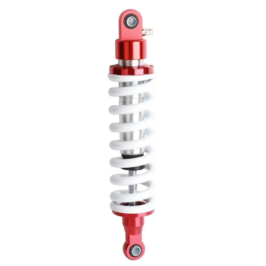 330mm Universal Rear Shock Damper Adjustable Damping for Pit Quad Dirt Bike ATV - Rojo - Ver 1