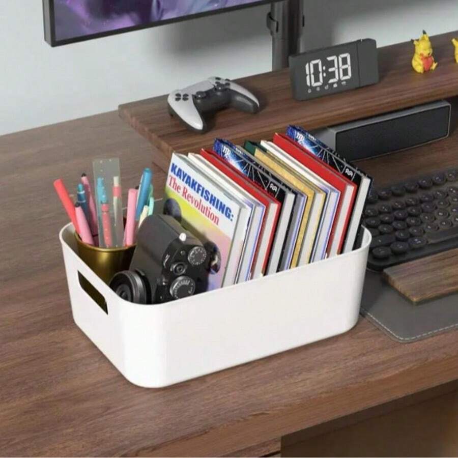 10件套多功能收纳盒套装 – 耐用塑料整理盒，适用于办公用品、化妆品、零食和小物件，是厨房、浴室和宿舍收纳的理想之选 – 节省空间的家居收纳方案，也是理想的圣诞礼物