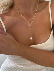 1 Dây chuyền mặt dài 50cm, dây chữ Y có mặt bi tròn, phù hợp cho trang phục hàng ngày và đi nghỉ của phụ nữ - Vàng - Xem 5