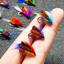 3Pcs/6Pcs/Box Fishing Lure Butter Fly Insects Baits Fly Fishing Flies Salmon Trout Lure Floating Artificial Insect Dry Flies Fishing Lure - Multicolor - View 7