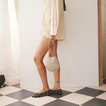 Zapatos planos con lentejuelas de alta gama y cómodos para mujer ADAMUMU, lindos para uso diario, otoño/invierno y vacaciones, Bailarinas de mujer - Negro - Ver 3