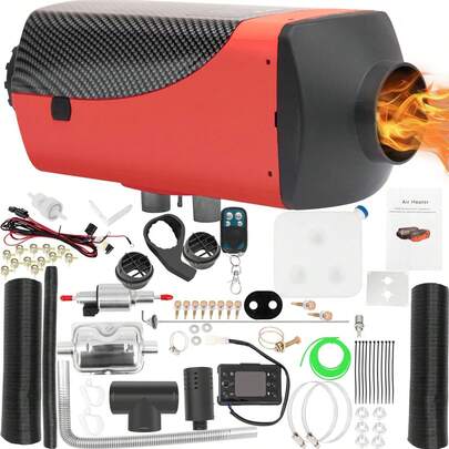 Car Heater - 5KW 12V Portable Air Heater With LCD Monitor & Remote Control, Fast Heating For Car, RV, Boat, Tent, Caravan, SUV, Truck, Garage
