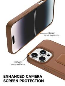 Compatible With 17/17 Air/17 Pro/17 Pro Max Phone Case With Holder, Suitable For IP11/IP13 Phone Case With Holder, Cool Apple 16 Pro Max Foldable Holder Phone Case, Shockproof Phone Case, Galaxy S25 FE Fashion Holder Phone Case, Galaxy A17/A07/A56/A16/A55 Phone Accessories, Hybrid 16/16e Phone Case, Redmi 15C Phone Case - Brown - View 7