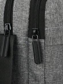 Large Capacity Fashion Men's Shoulder Diagonal Messenger Bag, Multi-Functional Adjustable Strap Zipper Closure, Multi-Compartment Practical Storage Men's Bag Festival