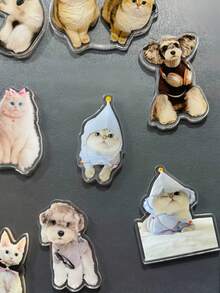 1pc Custom Fridge Magnet, Personalized With Your Pet Photo, Perfect For Christmas Gifts/Keepsakes, Suitable For Home Decor/Kitchen Ornament, Ideal For Pet Owners/Lovers/Gift Shoppers, Perfect For 2025 Christmas - Multicolor - View 5