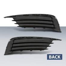 Front Bumper Lower Left & Right Side Grills For A3 S3 2013 2014-2017 1Pair - Black - View 9