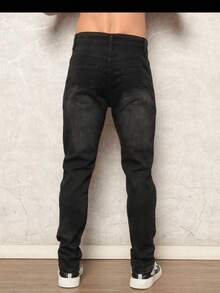 Men's Black Traditional Premium Cotton Pants - Dark Grey - View 3