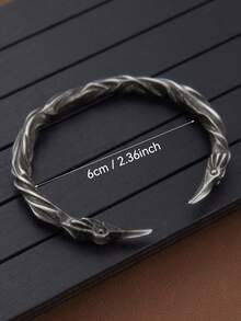 1pc Nordic Vikings Nordic Crow Bracelet Men's Cuff Bracelet - Bracelet 1 - View 5