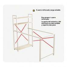 Escritorio Oficina Madera Negro 1.2m-ideal Para Pc Y Trabajo - Negro - Ver 9