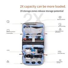 Four Folding Ways Of Volcano Storage Bag Digital Storage Bag Pocket3 Charging Treasure Storage Bag Commuter Travel Bag Suitable For Men And Women. - Dark Green - View 2