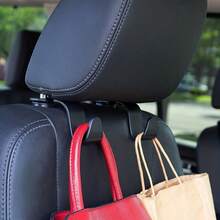 2/4PCPremium Car Rear Seat Back Hook - Heavy-Duty Multi-Functional Vehicle Organizer - Multicolor - View 9