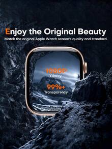 8pcs New Transparent Soft TPU Screen Protector Film Compatible With Apple Watch Series 10/Ultra/SE/8/7/6/5/4/3/2/1 38/40/41/42/44/45/49mm - Clear - View 3