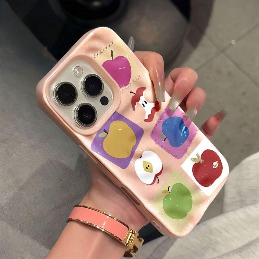 Funda divertida para phone, compatible con phone 11, 15 Plus, 16 Pro, 14 y 12 Pro, con estampado de meteorito. Resistente a golpes. - Rosa - Ver 1