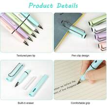 永恒沙铅笔，不易折断，儿童先进技术，HB自动铅笔，无需削尖，素描无痕彩色铅笔，返校季必备 - 1支-(筆殼顏色隨機) - 查看 7