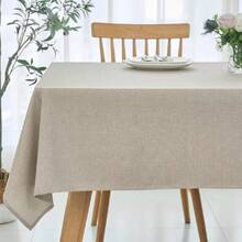 Square Linen Tablecloth Water Resistance Antiwrinkle Spill Proof Stain Resistant Fabric Table Cloth, Drative Fabric Table Cover For Banquet Party Event Holiday Dinner, 70 X 70 Inch, Linen,26583667 - Burgundy - View 1