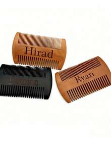 Lược tùy chỉnh, Tên khắc, Lược gỗ, Lược chải tóc, Gỗ gia dụng Gỗ nguyên khối Tĩnh điện Rụng tóc Nam và Nữ Dài, Quà tặng Giáng sinh - Nhiều màu - Xem 3