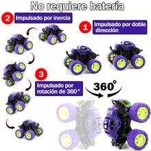 4 Piezas Juguete de Monster Truck - Coche de juguete a fricción para empujar y tirar, el mejor regalo de Navidad y fiesta de cumpleaños para niños y niñas de 3 años en adelante, Monster de Navidad, Juguetes y juegos para niños, Fiesta de coches para niños, Monster Truck, Camión, Monster Trucks, Vuelta al colegio,Juguete De Camión Monstruo De 4 Piezas Para Niños Y Niñas: Coche De Juguete De Empuje Con Fricción Juego De Juguete De Coche De Inercia Coche De Juguete Para Acrobacias Suministros Para Fiestas De Cumpleaños Adecuados Para Niños Mayores De 3 Años - Multicolor - Ver 9