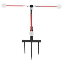 ONEUTRALON Golf Swing Trainer, Golf Swing Training Device, 3-Speed Adjustable Height, 360 ° Automatic Reset, Suitable For Novice Practice, 17.3 * 11 Inches - Black Red - View 10