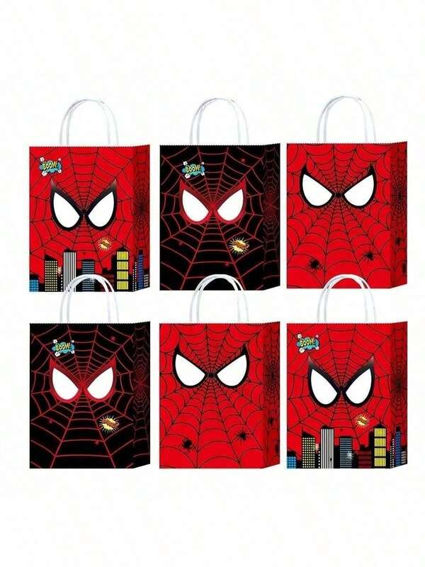 1 set/12 piezas Bolsas de regalo con temática de , decoración de fiesta, bolsas de regalo para celebración de cumpleaños, con asa para llevar, adecuado para almacenar regalos