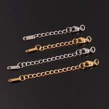 10个不锈钢龙虾扣连接器，用于DIY珠宝制作，5厘米几何心形尾链 - 龍蝦扣尾鏈 - 查看 5