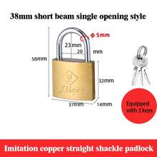 Multi-Functional Cross Padlock, Home Anti-Theft Iron Lock With Multiple Keys, Universal Lock Set For Doors, Cabinets, Drawers, Hardware Accessories