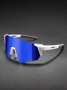 1pc Oversized Outdoor Bicycle Sports Eyeglasses, One-Piece Unisex Ski Mountaineering Windproof Cycling Goggles - Gradient - View 15