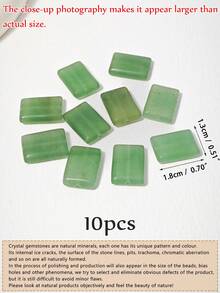 EECLYCJ 10/20 hạt đá tự nhiên hình chữ nhật 13*18mm hỗn hợp ngẫu nhiên DIY dạng hạt rời, pha lê tự nhiên, đá hình, mã não, mắt hổ, đá đốm, đá Aventurine xanh, đá thạch anh hồng, thạch anh tím, đá Sodalite nhiều màu hỗn hợp thương hiệu hòa bình may mắn năng lượng cho phụ nữ/bé gái/phụ nữ làm đồ trang sức vòng cổ vòng tay cổ điển Bohemian thủ công - 13*18mm - Xem 17