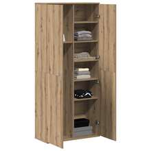 vidaXL Highboard Eiche Handwerklich 80 X 35 X 180 Cm Holzwerkstoff - Giallo - Visualizzare 3
