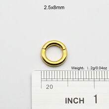 1 Piece Large Gauge Septum Clicker 10mm-2mm 12G Round Smooth 316L Stainless Steel Earplugs Piercing Single Hinged Clicker Segment Hoop Ring Big Nose Piercing Punk Ear Expander Septum Piercing Segment Clicker Rings Earweight Body Jewelry - Gold Nose Ring - View 44