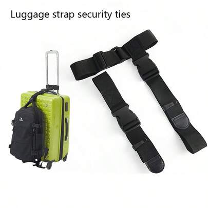 Conector externo para conectar correas de equipaje y correas de embalaje; Accesorios ajustables para correas de equipaje para asegurar el empaquetado de bolsas y equipaje.