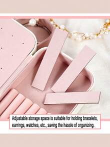 Custodia da viaggio in pelle PU - Organizer gioielli a 3 livelli con zip per orecchini, collane, anelli, bracciali, accessori per capelli - Contenitore multifunzionale portatile per gioielli con scomparti