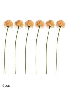 人造蒲公英花，人造蒲公英花球植物，人造球菊花，塑料花灌木假草婚礼室内室外家庭花园阳台中心装饰家庭办公室咖啡馆派对 - 白色 - 查看 20