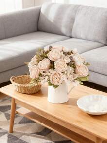 1/80 piezas Flores artificiales - Peonía de seda, Hortensia, Plantas falsas, Decoración para el hogar, comedor, sala de estar, jardín exterior, regalos para el Día de la Madre, regalos de cumpleaños, regalos de temporada de graduación, temporada de bodas, el arte de insertar flores, accesorios de fotografía, pared de flores, corona de flores, ramo de novia, decoración de boda, materiales DIY para corona de flores, materiales de decoración para fiesta de cumpleaños, accesorios de decoración del hogar, Día de San Valentín.