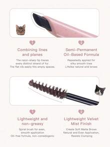 FLORTTE Fortte L Am Super Beauty Eyebrow Pencil & Brow Mascara - 03# Brown - View 5