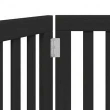 vidaXL 3-Tlg. Hundetor Faltbar Schwarz 150 Cm Pappelholz - nero - Visualizzare 8