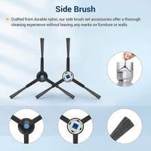 Kit De 25 Piezas Compatible Con Ecovacs Deebot T50 Max Pro Omni. Incluye: 2 Cepillos Principales De Goma, 6 Mopas, 6 Cepillos Laterales, 4 Filtros HEPA 6 Bolsas Para Aspiradora. - KHÔNG - Xem 7