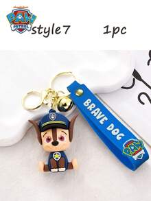 1 pieza Llavero con campana de Paw Patrol, colgante de mochila de goma suave para parejas, decoración colgante de mochila linda, recuerdo de fiesta, mejor regalo de vacaciones para amigos, decoración de fiesta, decoración de fiesta perfecta, decoración del hogar, regalo de cumpleaños ideal para amigos, recuerdo de mujer, estética linda, regalo del Día de San Valentín, decoración, decoración del hogar, regalo del Día de San Valentín - Multicolor - Ver 9