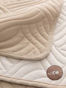 1 pezzo Cuscino per divano impermeabile con motivo geometrico 3D a tinta unita, stile minimalista, retro antiscivolo, adatto agli animali domestici, morbido e multifunzionale, anti-sporco e anti-polvere, copridivano decorativo per le vacanze, adatto per schienale, braccioli, universale, adatto per tutte le stagioni - Cachi - Visualizzare 8