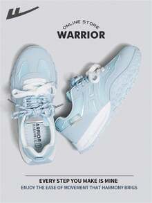 Warrior Gym Shoes For Women Autumn And Winter Comfortable Modest Style Casual Yet Sleek Sneakers Applicable Throughout The Year Wear-Resisting All-Day Wear Training Sneakers Running Shoes - Light Blue - View 4
