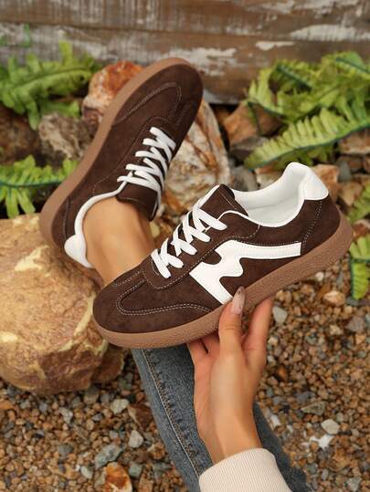 Women's Casual Versatile Leopard Print Accent Sneakers, Fashion Eye-Catching Comfortable Rubber Soft Sole Athletic Shoes, Breathable Lightweight Patchwork Sports Shoes For Women