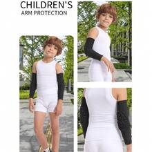 2PCS Knee And Elbow Pads For Youth Kids, Protective Gear Kneepad Knee Compression Padded Leg Sleeves For Volleyball Football Baseball Basketball Cycling