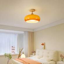 Vintage French Medieval Hallway Light, Retro Glass Foyer Lamp, Wooden Balcony Closet Ceiling Light, Bedroom Dining Bar Pendant Lamp, Decorative Lighting - Multicolor - View 9