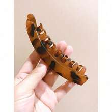 1pc Autumn/Winter Leopard Print Caramel Color Oversized Banana Hair Claw Clip, Suitable For Thick Hair, Stylish And Chic, Fit For Daily Wear, Travel, Photography Decoration Accessories Hair Clips Claw Clips Hair Claws Hair Barrettes, School Stuff - Nhiều màu - Xem 8