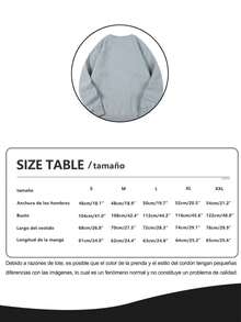 Hombre004 Parte superior de ropa para casa, cómoda y abrigada Sudadera de cuello redondo de moda,top deportivo y jersey informal con envío local desde México - Gris - Ver 3