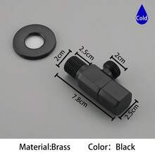 Mini Full Copper Water Angle Valve Single Cold Water Toilet Angle Valve In Gun Grey And Gold For Bathroom Bathroom Accessories Bathroom Tools