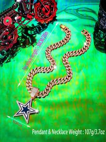 Women Pendant Necklaces - 金色藍白項鍊 - 查看 9