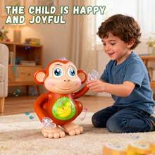 Electric Dancing Monkey Baby, Children's Baby Toys Can Move, Walk Left And Right, Lights, Music Kids Toys, Toddler Toys, Cute Musical And Dancing Monkey Toy, Monkey Musical Dancing Kids Toys, Toys For Ages 2+ - DanceMonkey - 查看 3